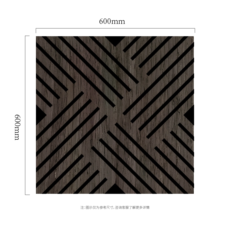 Crossline Diagonal MDF-on-PET akustiline seinapaneel